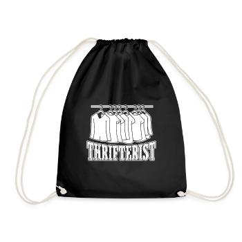 Thrift Shop Thrifterist Love Thrifting - Turnbeutel - Schwarz - Vorne