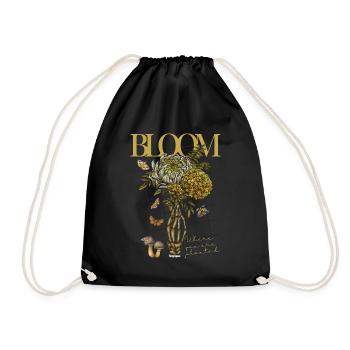 Bloom - Where you were planeted - Drawstring Bag - black - Front