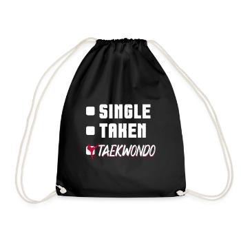 TKD Korean Martial Arts Tae Kwon - Turnbeutel - Schwarz - Vorne