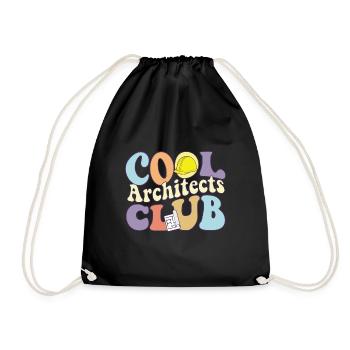 Cool Architects Club Architecture Major Squad - Turnbeutel - Schwarz - Vorne