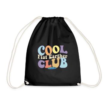 Cool Flat Earther Club Théorie du complot La Terre est - Sac de sport léger - noir - Devant