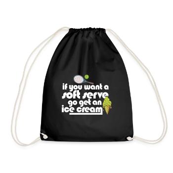 Si vous voulez une portion molle, allez chercher une crème glacée - Sac de sport léger - noir - Devant