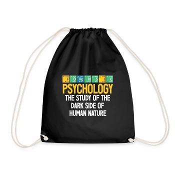 Psychologue médico-légal professionnel Cadeau médico-légal - Sac de sport léger - noir - Devant