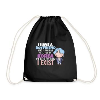 J’ai un petit ami Kpop Idol Fan K Drama Lover I - Sac de sport léger - noir - Devant