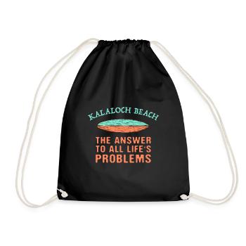 La plage de Kalaloch répond à tous les problèmes de la vie - Sac de sport léger - noir - Devant