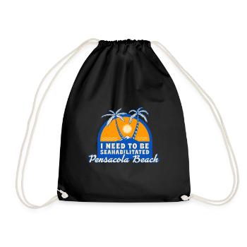 J’ai besoin d’être séahabilité Pensacola Beach - Sac de sport léger - noir - Devant
