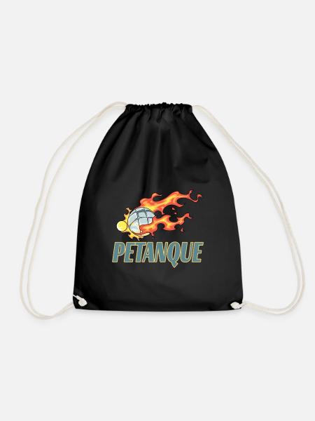 Petanque Petanque Geschenke für einen Petanque - Turnbeutel - Schwarz
