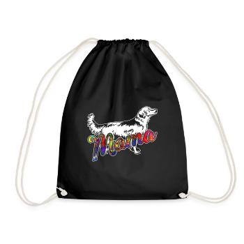 Golden Retriever Golden Retriever Mama - Drawstring Bag - black - Front