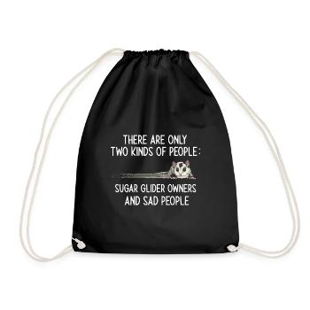 Kurzkopfgleitbeutler Sugar Glider - Drawstring Bag - black - Front
