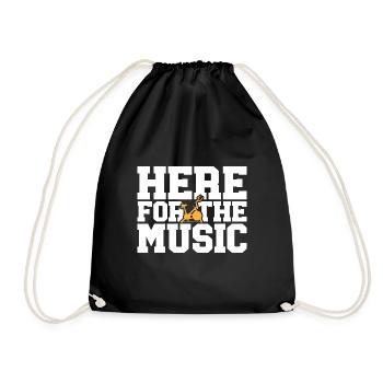 Indoor Cycling Bike Workout - Drawstring Bag - black - Front
