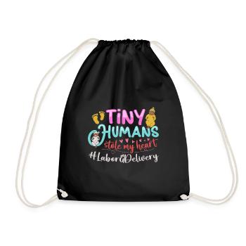 Nurse Baby Maternity Nurse - Drawstring Bag - black - Front