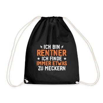 Pensioners always something to complain about funny - Drawstring Bag - black - Front