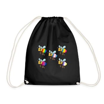 LGBTQ Abeilles - Sac de sport léger - noir - Devant