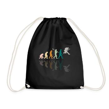 Human Evolution Guitar Band Retro Vintage - Sac de sport léger - noir - Devant