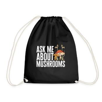Cueillette de champignons Cueillette de champignons Cueillette de champignons - Sac de sport léger - noir - Devant