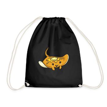 Raies pastenagues, raies manta, raies océaniques, raies - Sac de sport léger - noir - Devant