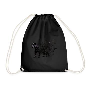 Panther - Turnbeutel - Schwarz - Vorne