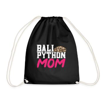 Ball Python Snake King Python - Drawstring Bag - black - Front