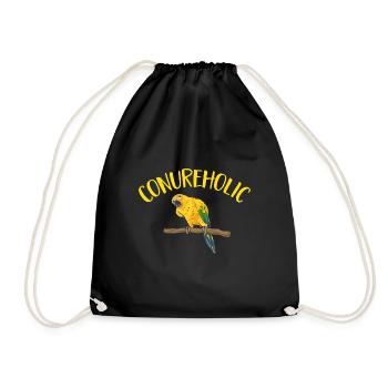 Parakeet, Parrot, Parakeet, Bird - Drawstring Bag - black - Front