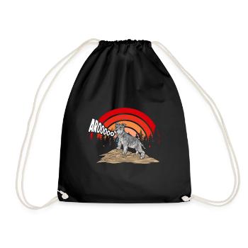 Schnauzer nain Chien Schnauzer - Sac de sport léger - noir - Devant