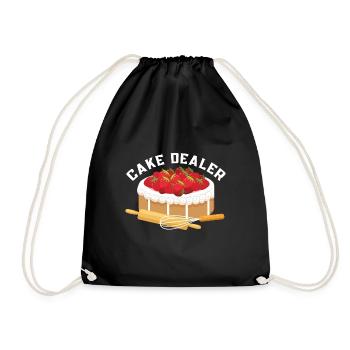Cake distributeur pâtissier pâtissier - Sac de sport léger - noir - Devant