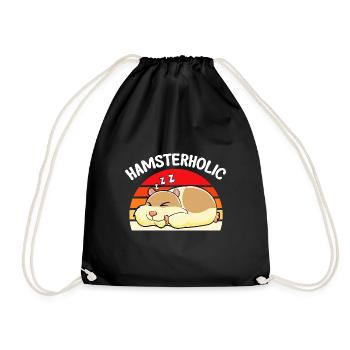 Hamster Gift Hamster Lovers - Drawstring Bag - black - Front