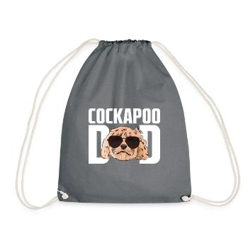 Cockapoo Hund - Turnbeutel - Grau - Vorne