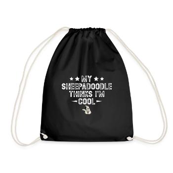 Sheepadoodle Doodle Dog - Sac de sport léger - noir - Devant