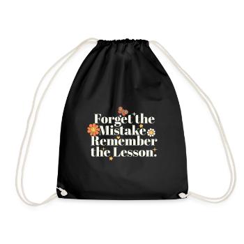 Oubliez l’erreur Souvenez-vous de l’enseignant de la leçon - Sac de sport léger - noir - Devant