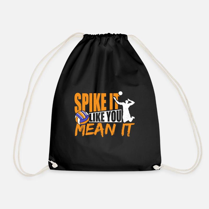 Volleyball Player Middle Spiker Spike Like You Mea - Turnbeutel - Schwarz
