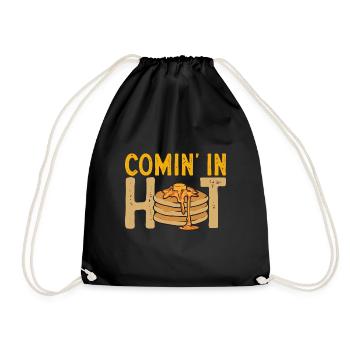 Pancake Breakfast Pancakes - Drawstring Bag - black - Front