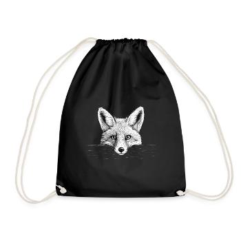 Fuchs - Turnbeutel - Schwarz - Vorne
