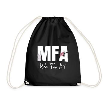 Physician Assistant We Fix It MFA - Drawstring Bag - black - Front