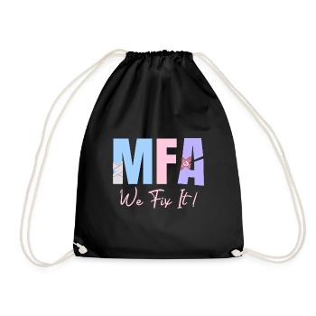 MFA We Fix It Medical Assistant - Drawstring Bag - black - Front