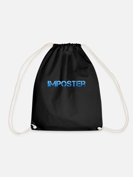 Imposter Amongus Gaming Streaming Stream PC Coop - Turnbeutel - Schwarz