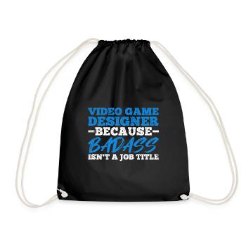Video Game Designer - Turnbeutel - Schwarz - Vorne