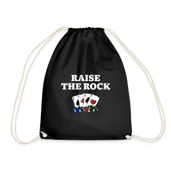 Raise the Rock Gambler Casino Jeux de hasard - Sac de sport léger - noir - Devant