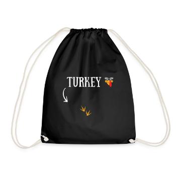 Thanksgiving Turkey - Turnbeutel - Schwarz - Vorne