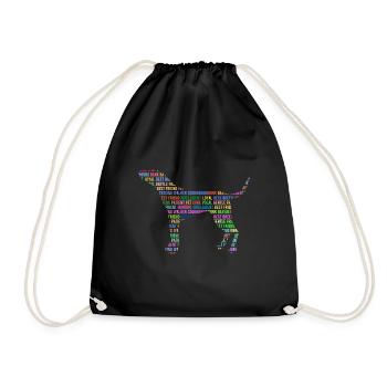 Treeing Walker Coonhound - Turnbeutel - Schwarz - Vorne
