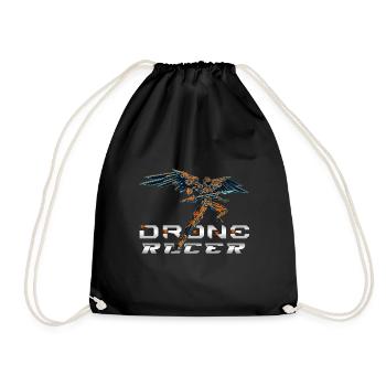 Drone Drones Drone Flight Drone Pilot - Drawstring Bag - black - Front