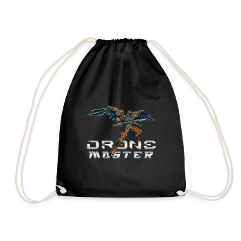 Drone Drones Drone Flight Drone Pilot - Drawstring Bag - black - Front