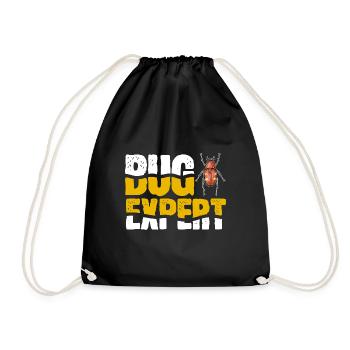 Insect collectors, insects, beetle lovers, entomologists - Drawstring Bag - black - Front
