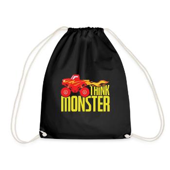 Think Monster - Turnbeutel - Schwarz - Vorne