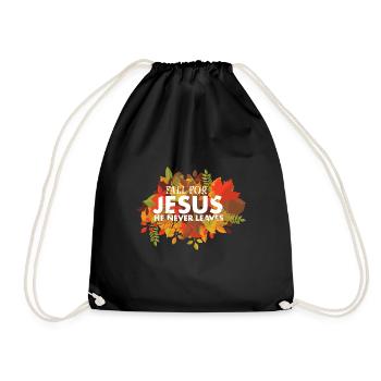 Les croyants chrétiens religieux tombent amoureux de Jésus Bible - Sac de sport léger - noir - Devant