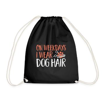 Salon de coiffure pour chiens - Sac de sport léger - noir - Devant