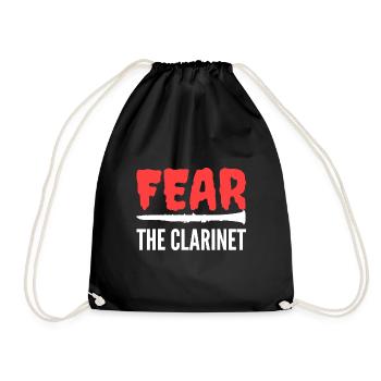 Peur du poison des musiciens de clarinette - Sac de sport léger - noir - Devant