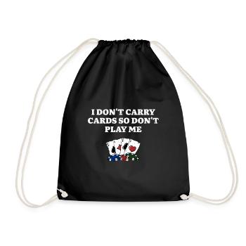 Ne jouez pas au poker Joueur de poker Jeu - Sac de sport léger - noir - Devant