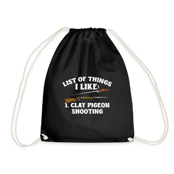 Tir au piège Tir au pigeon en argile Skeet - Sac de sport léger - noir - Devant
