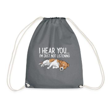Jack Russell Terrier - Sac de sport léger - gris - Devant