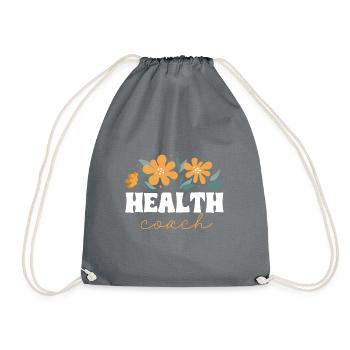 Health Coach Nutritionist Life Coach - Drawstring Bag - grey - Front